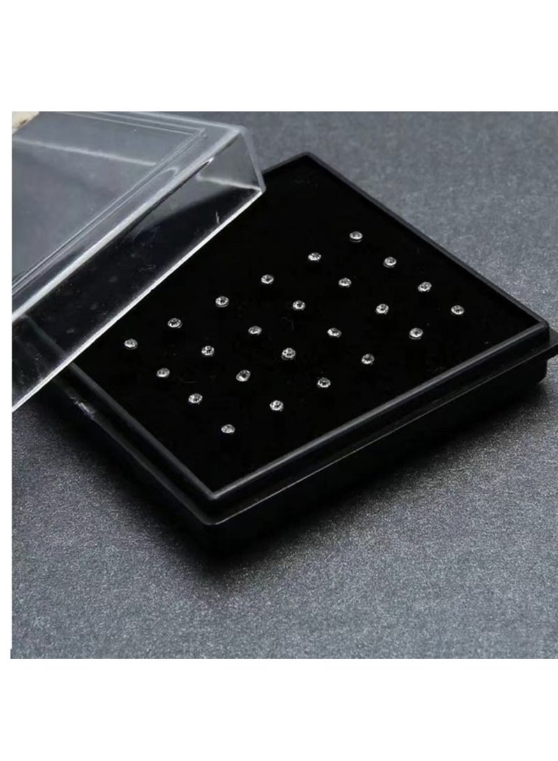 ڤيا حلق أنف تيتانيوم فائق الجودة – مضاد للحساسية ولامع بالكريستال - Image 2